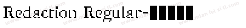 Redaction Regular字体转换